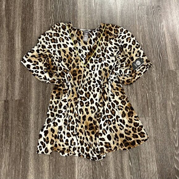 Vince Camuto Leopard Print M/L Swim Coverup - Picture 8 of 9